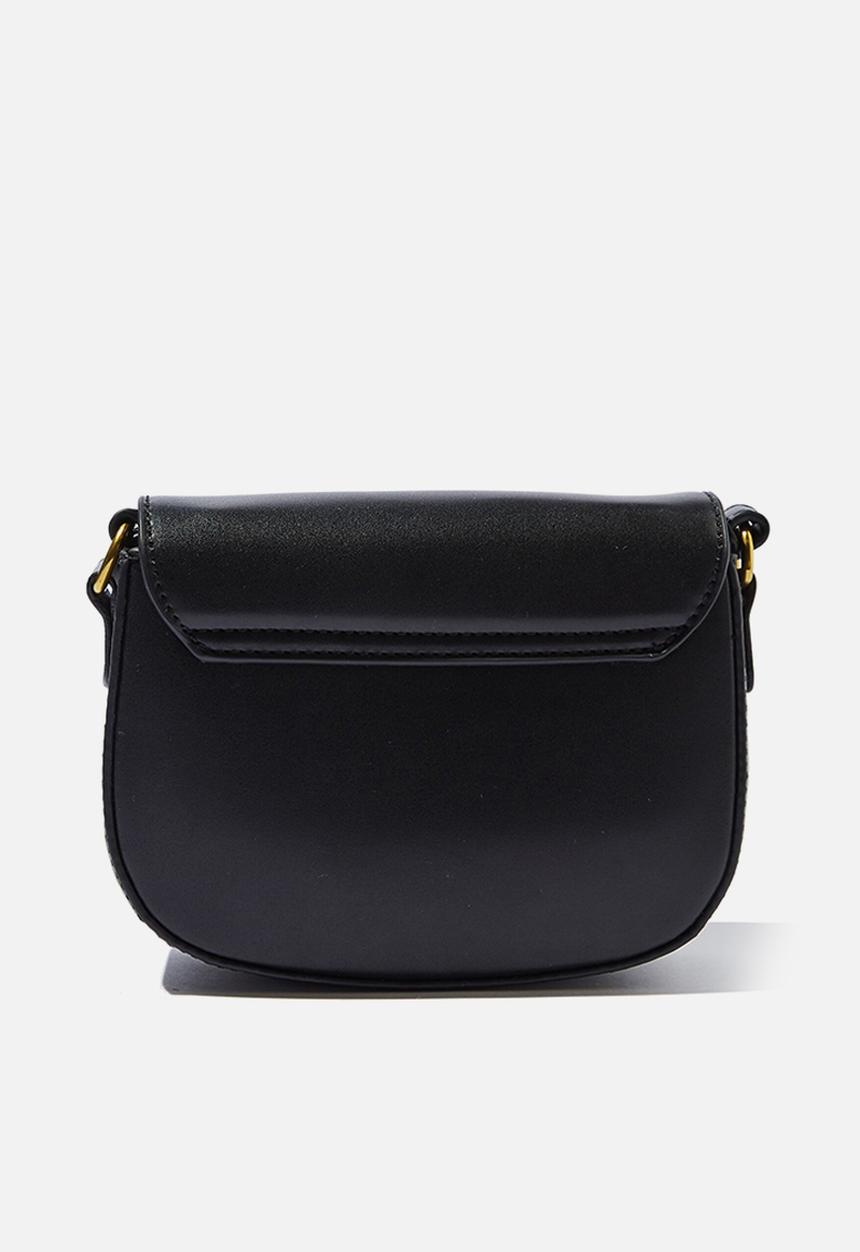 Rubi - Saddle cross body bag - black