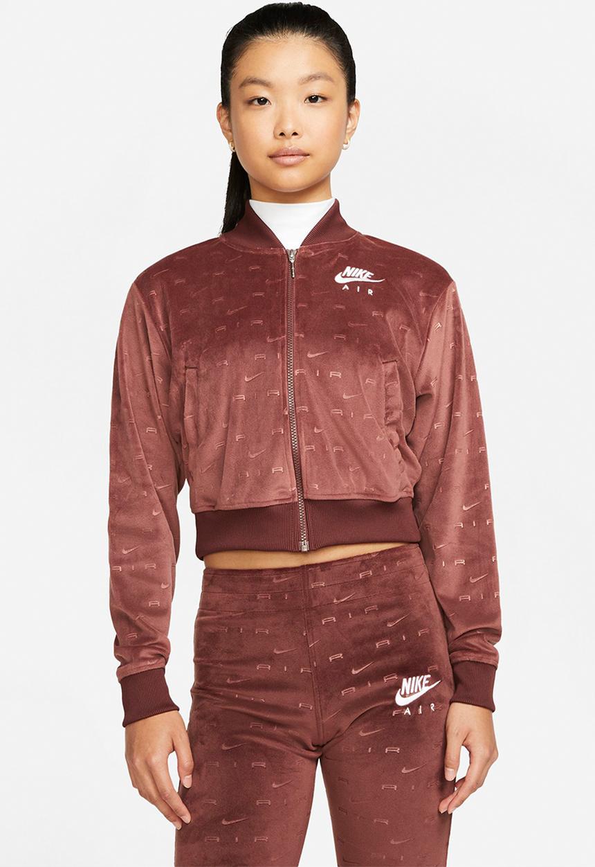 Nike - W nsw air velour jacket - brown