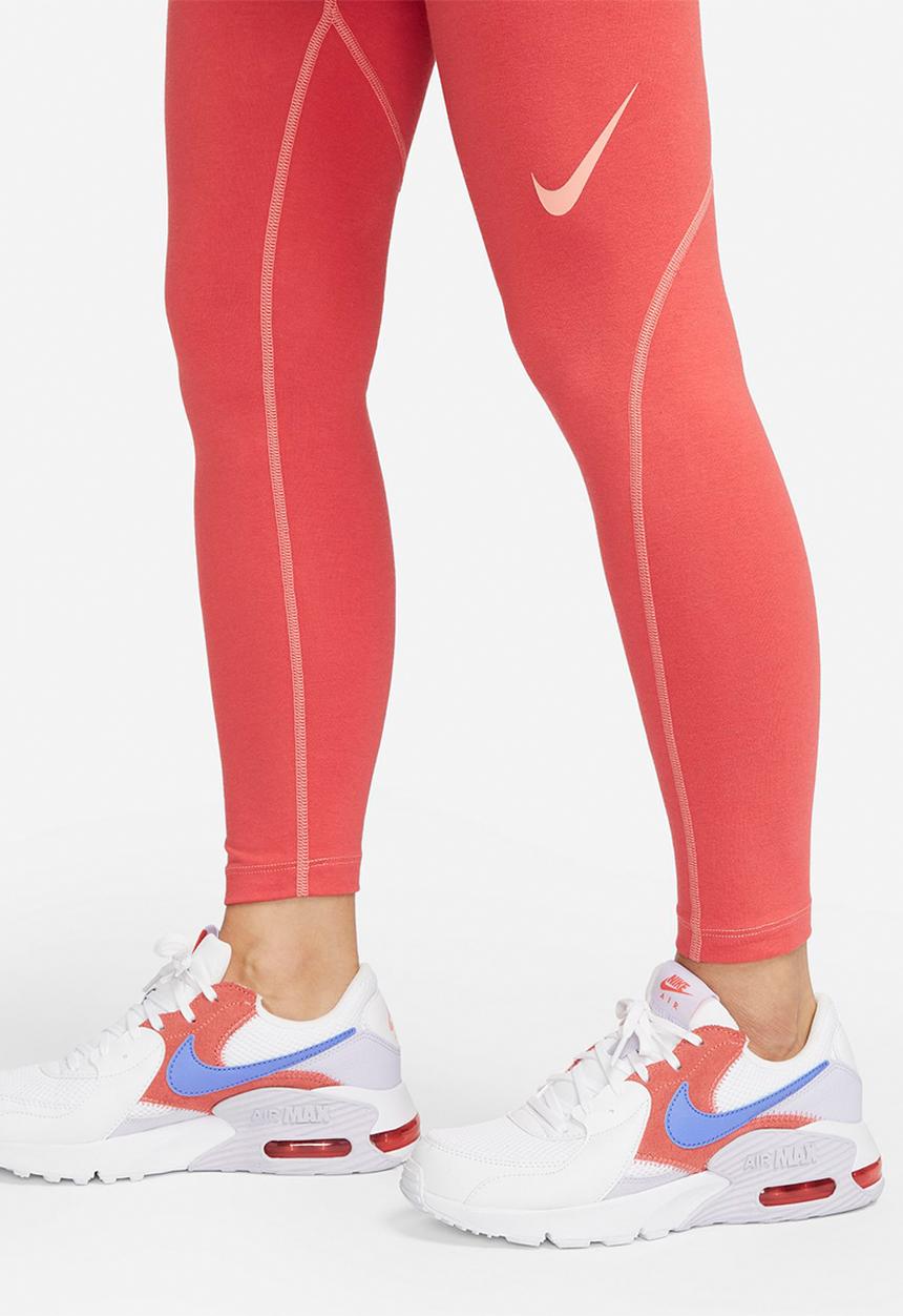 Nike - W nsw swsh gx high rise leggings - pink