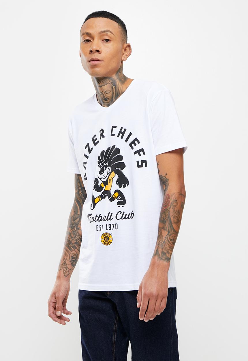 Kaizer Chiefs - Urban Edition - Lion character T-shirt - white
