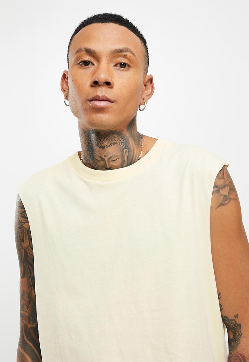 STYLE REPUBLIC - 2-pack cut off sleeve vest - black/stone