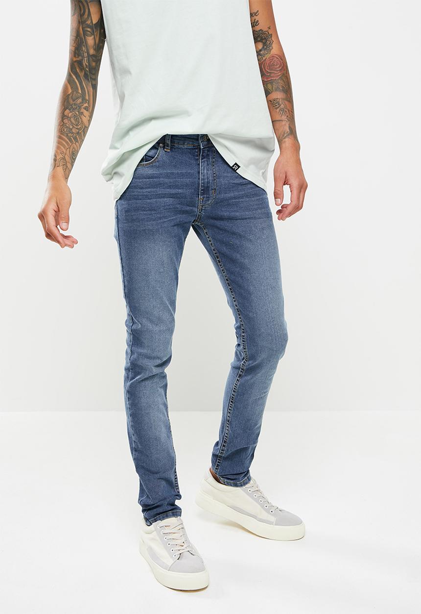 STYLE REPUBLIC - Finn skinny fit jeans - mid blue 