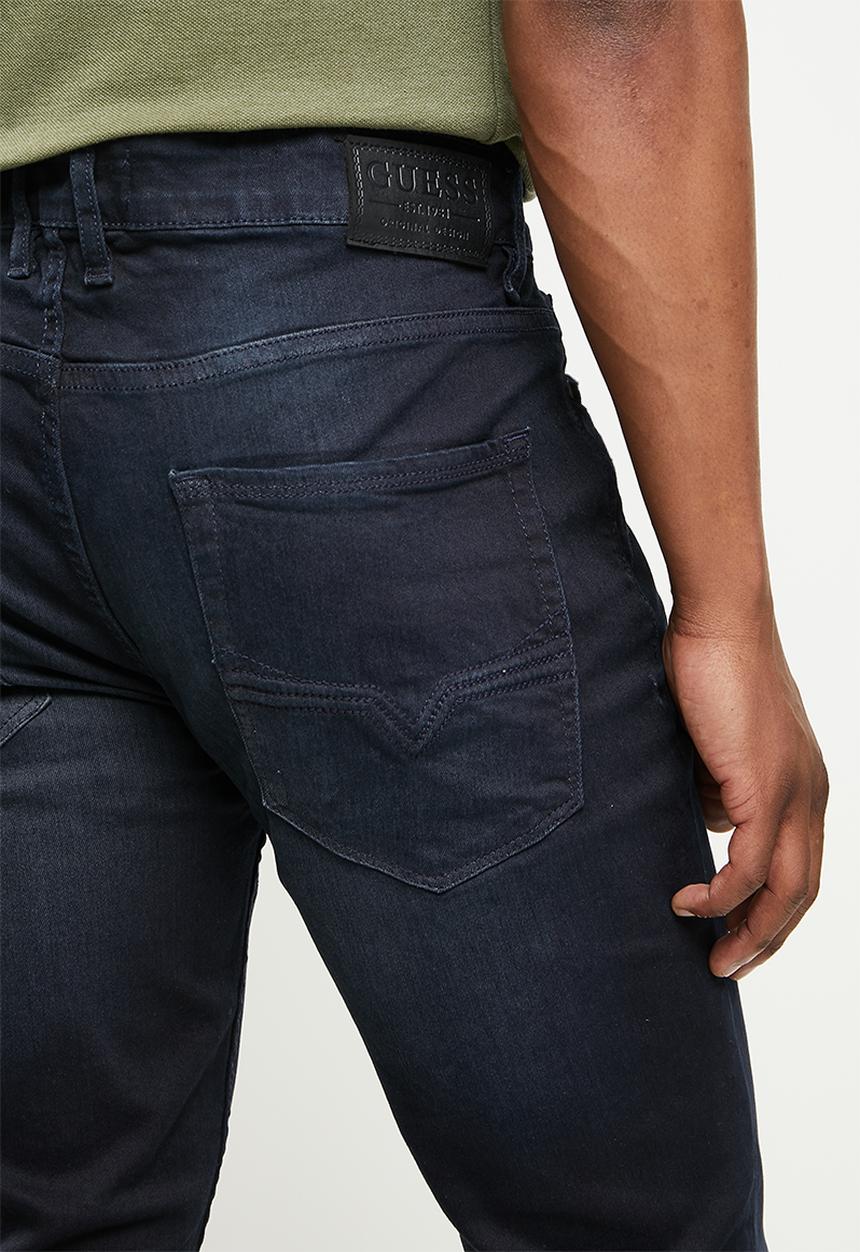 GUESS - Lanewood wash skinny jeans - black