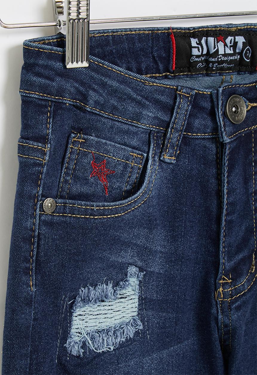 SOVIET - B rebel boys denim short - blue