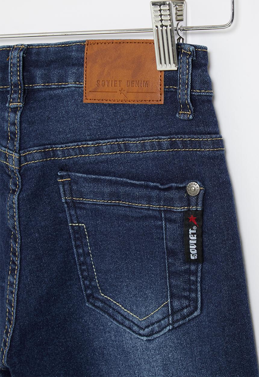 SOVIET - B rebel boys denim short - blue