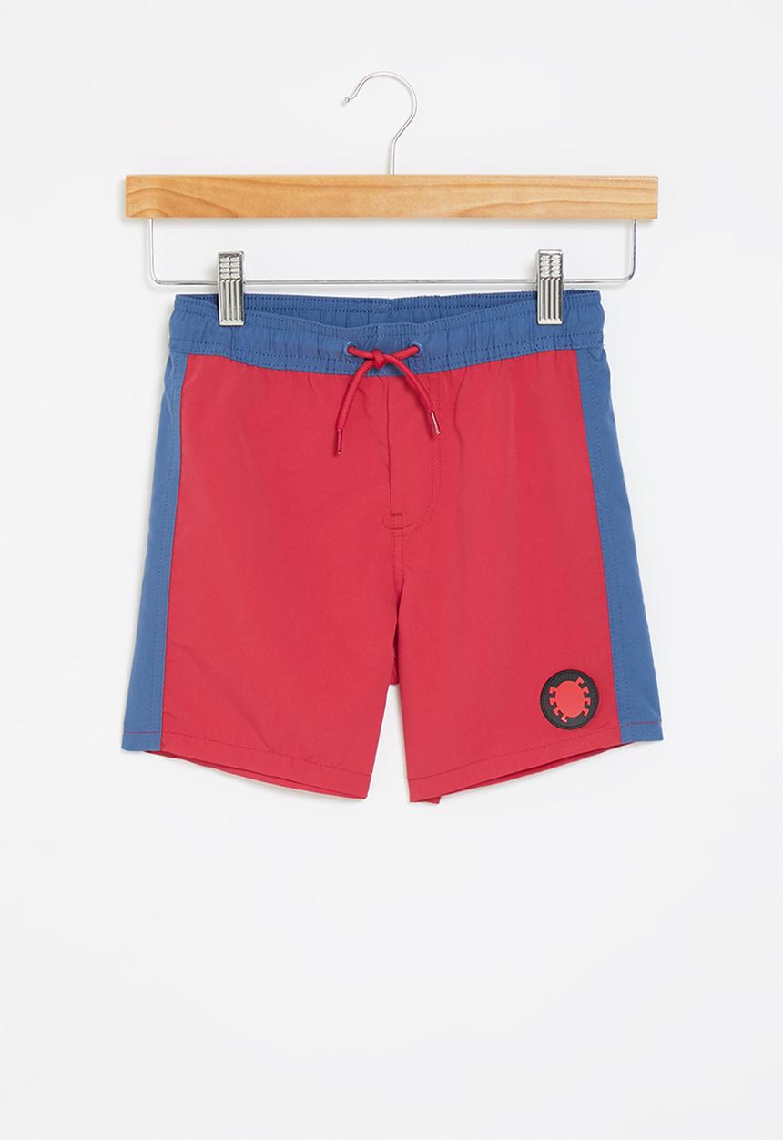 Cotton On - License marvel boardshort - lcn mar lucky red/spiderman