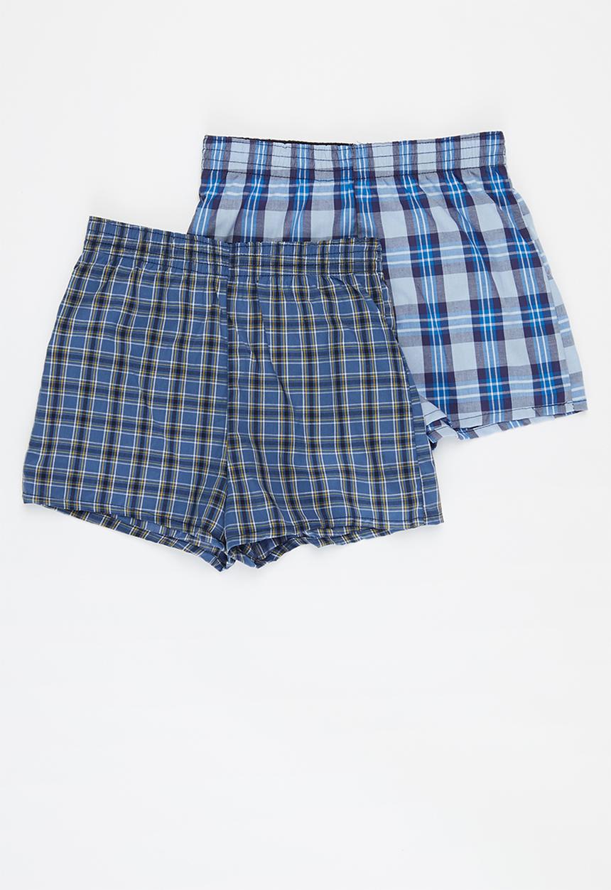 Superbalist Kids - Boys 2 pack boxers - blue & navy 