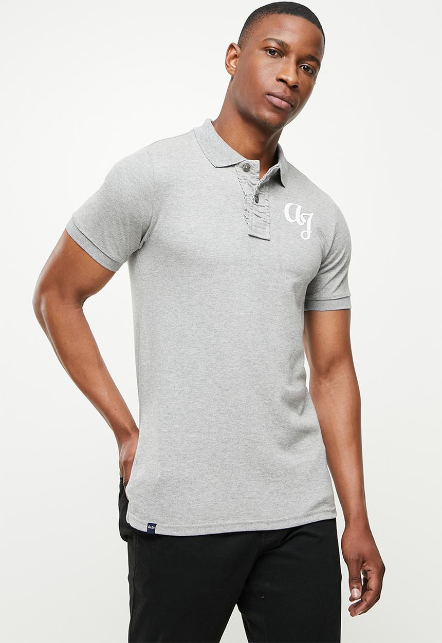 Aca Joe - Big hd logo golfer - grey melange