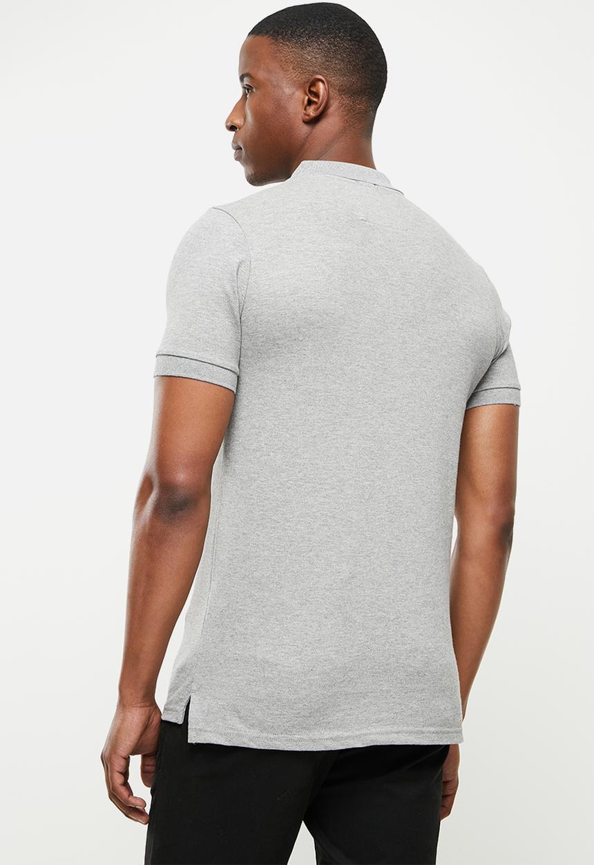 Aca Joe - Big hd logo golfer - grey melange
