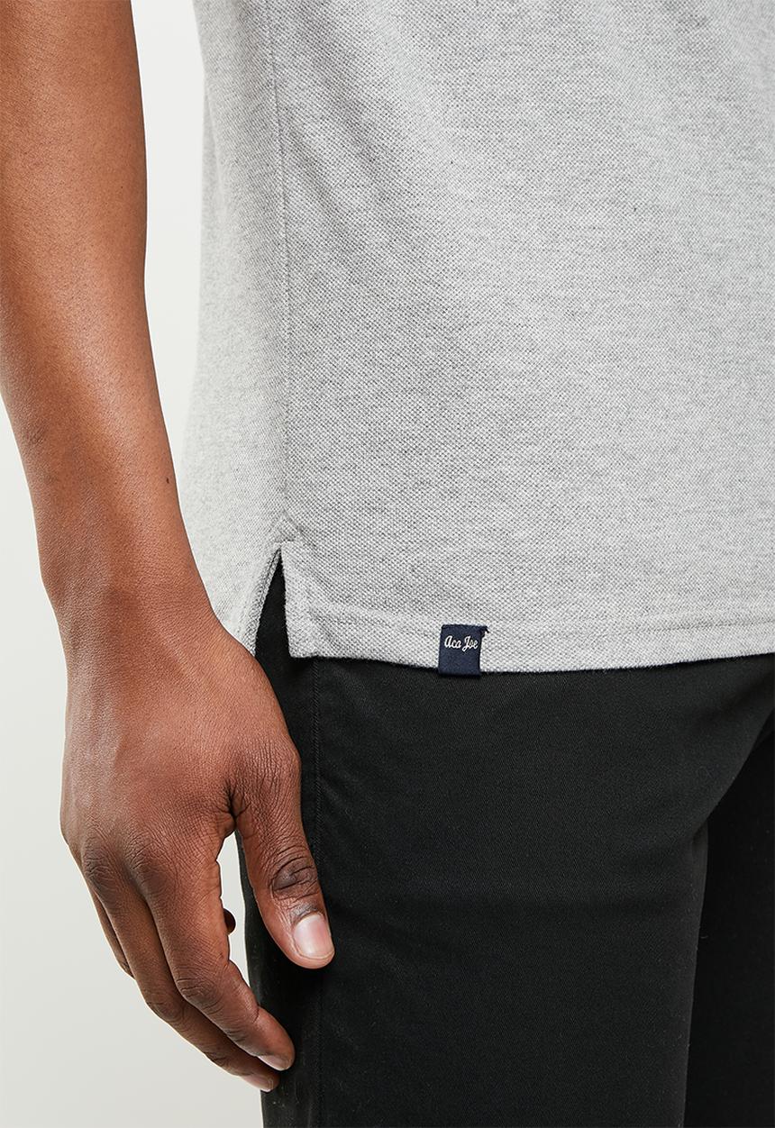 Aca Joe - Big hd logo golfer - grey melange