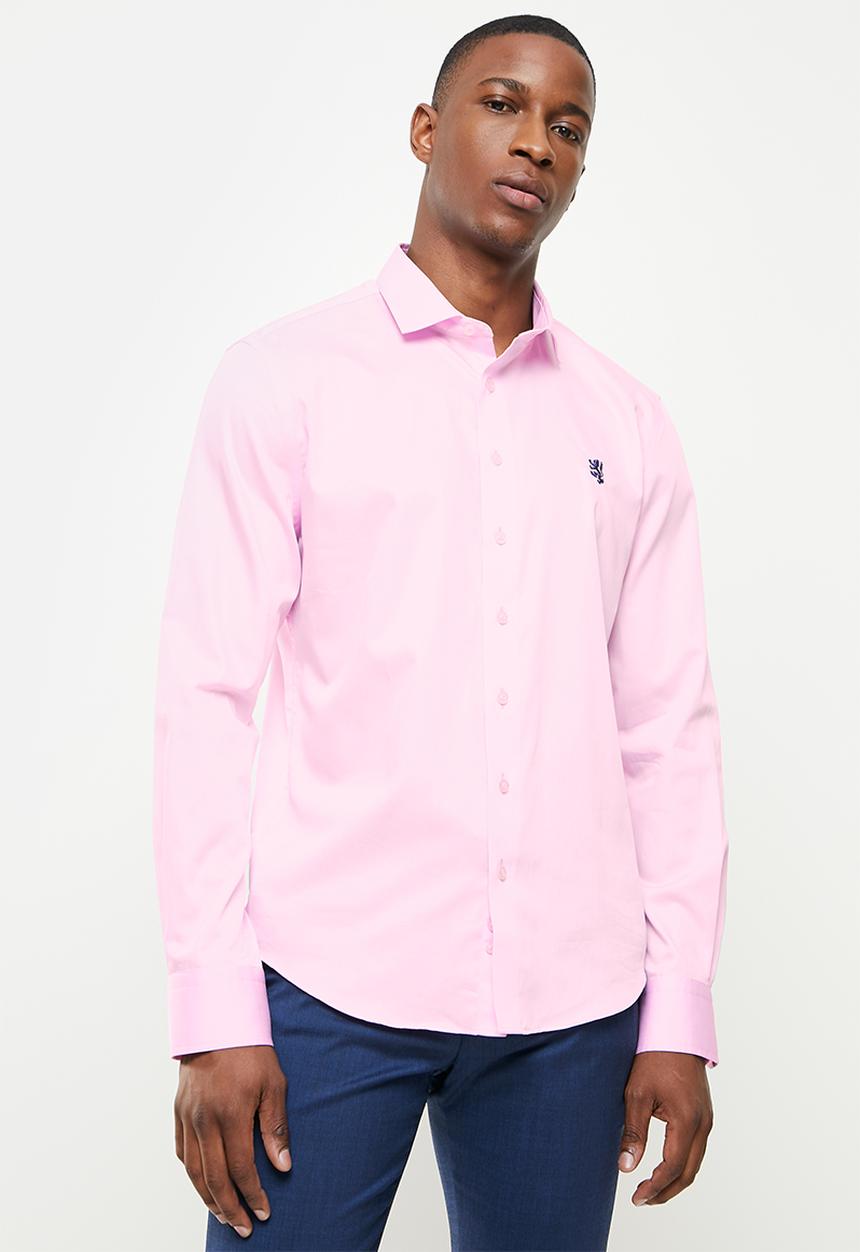 Pringle of Scotland - Core tailored long sleeve shirt - soft pink