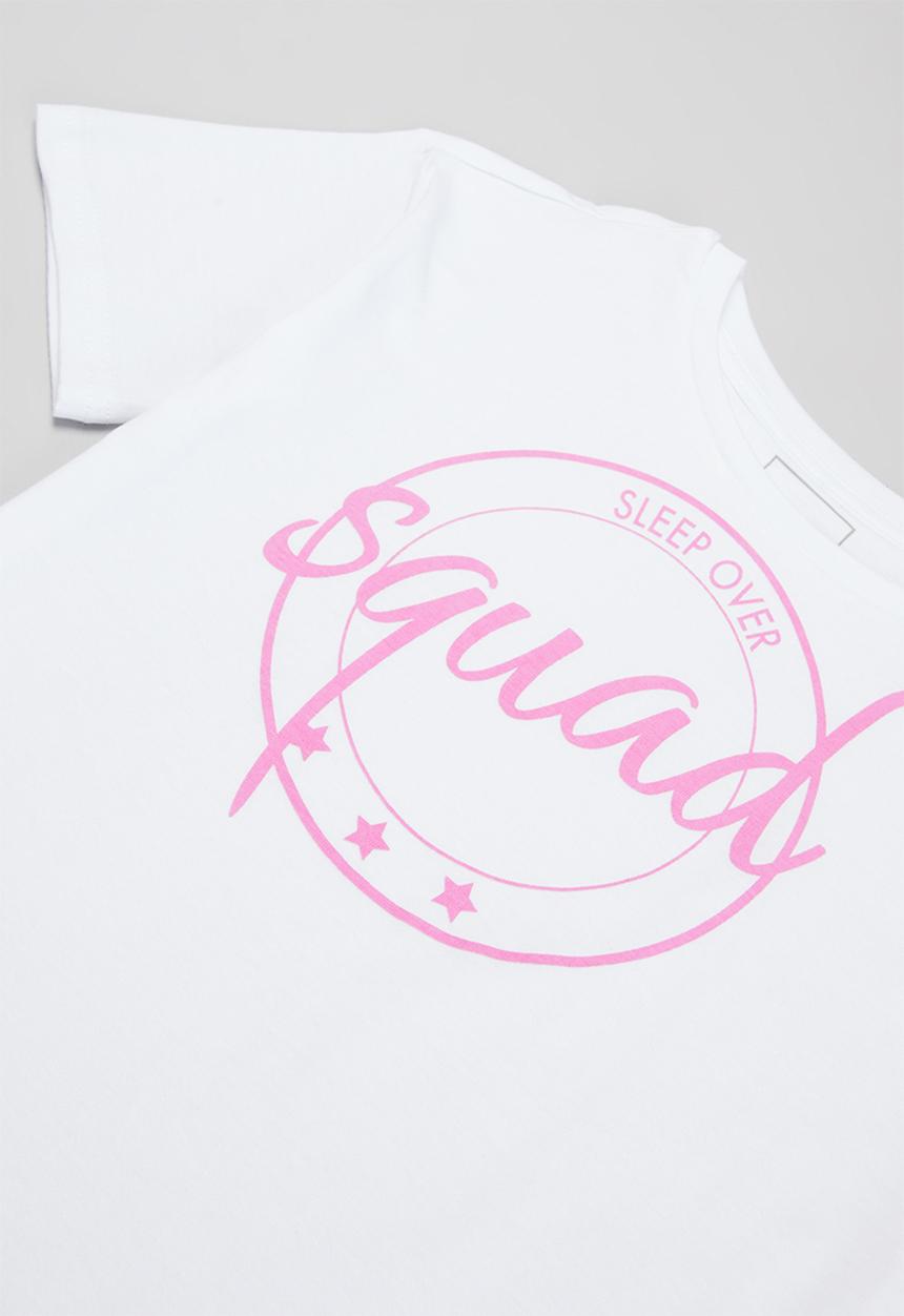 Pop Candy - Printed pj set - white & grey