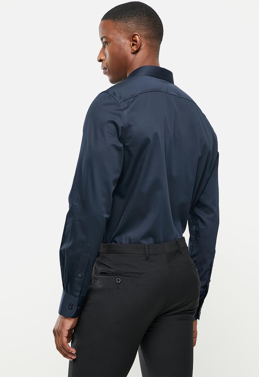 Pringle of Scotland - Core tailored long sleeve shirt - navy