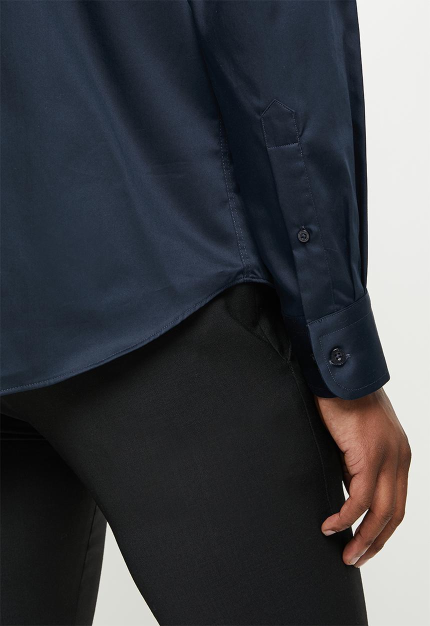 Pringle of Scotland - Core tailored long sleeve shirt - navy