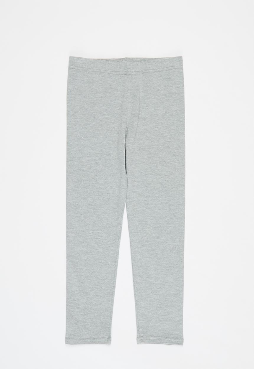 Pop Candy - Girls 2 pack leggings - grey & light pink