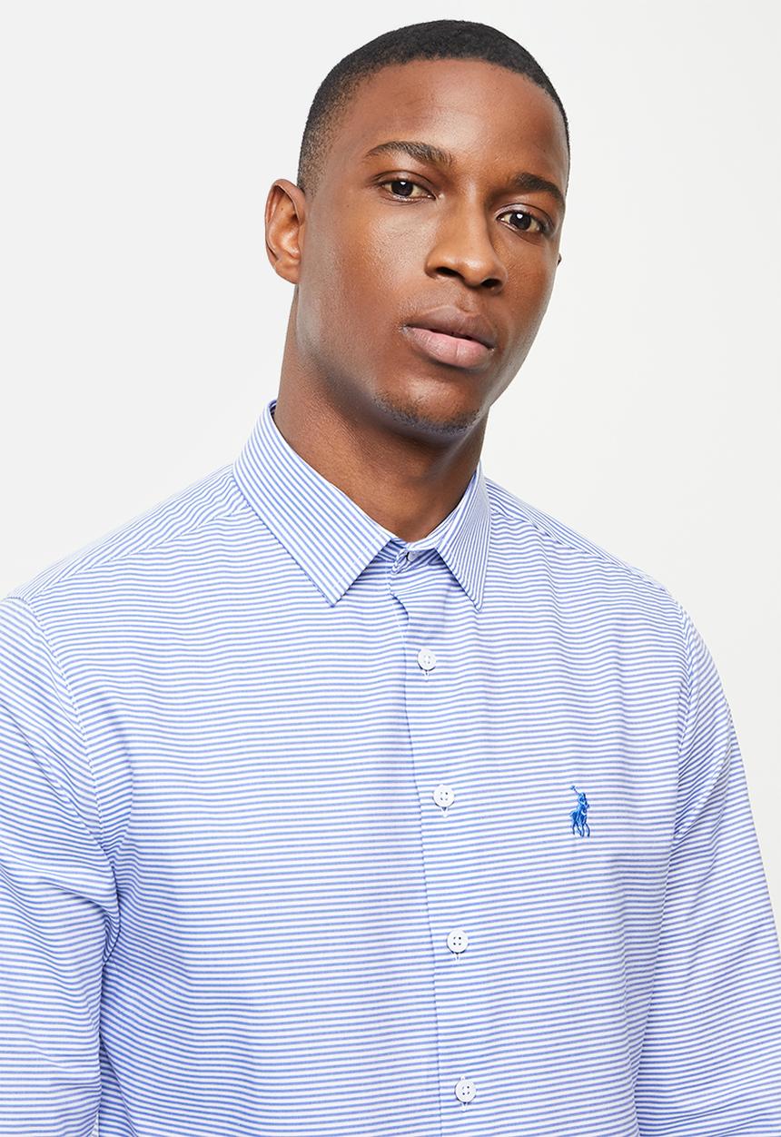 POLO - Ortega stripe long sleeve shirt - blue