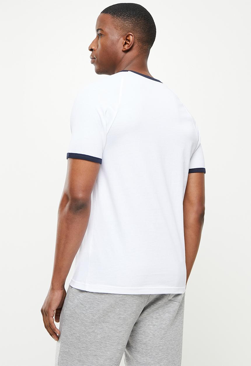 POLO - Kevin short sleeve ringer tee - white