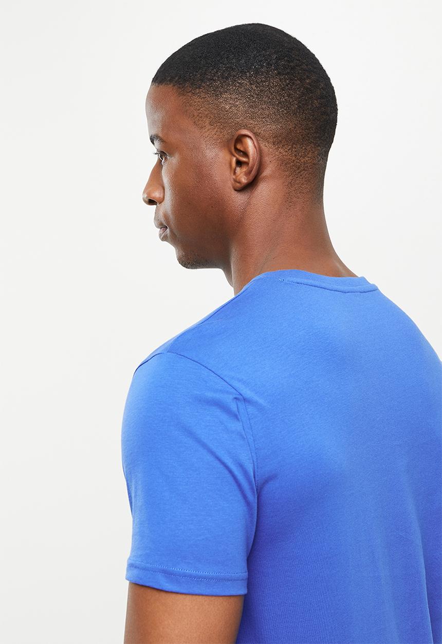 POLO - Oswald big crest short sleeve tee - cobalt