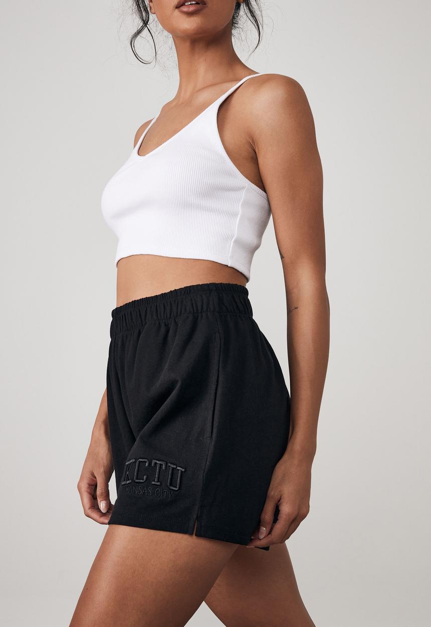 Factorie - Heavy weight jersey short - black