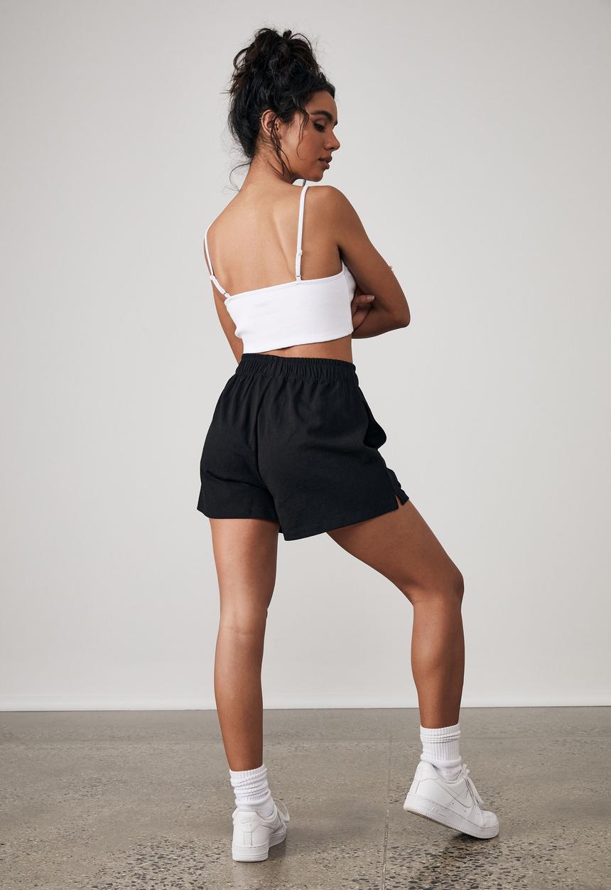 Factorie - Heavy weight jersey short - black