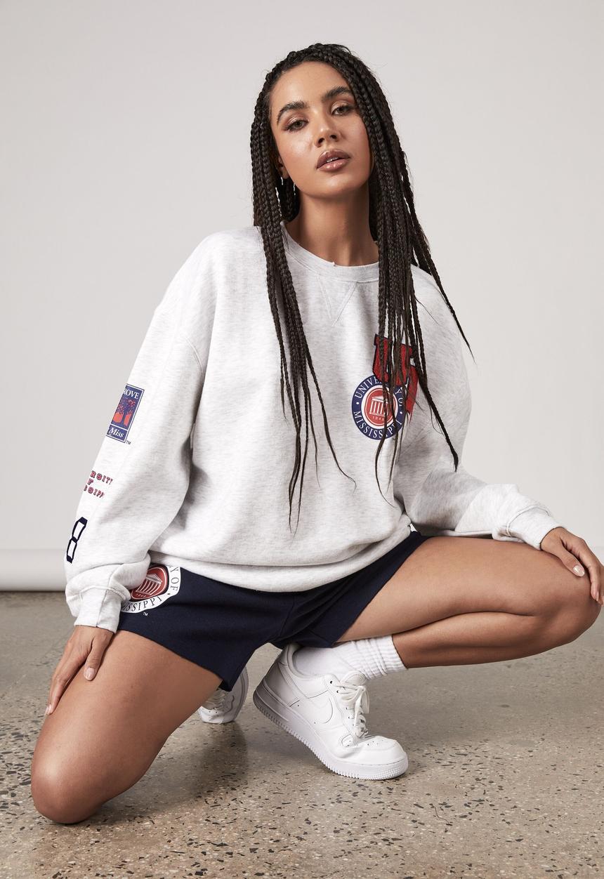 Factorie - Lcn college fleece short - lcn mis navy blazer