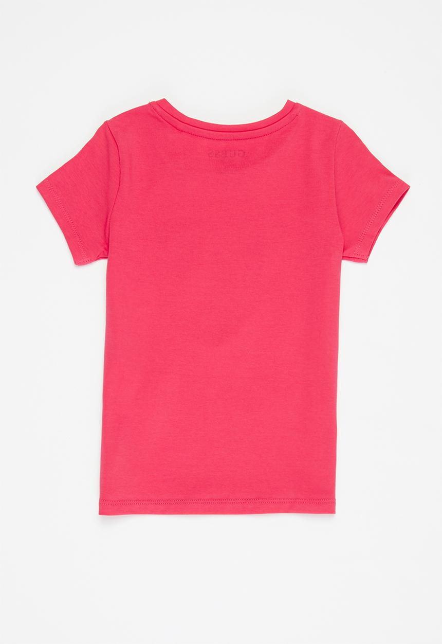 GUESS - Short sleeve tri tee - punk rocker pink