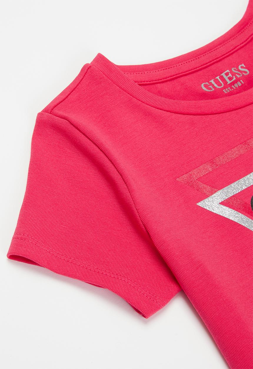 GUESS - Short sleeve tri tee - punk rocker pink