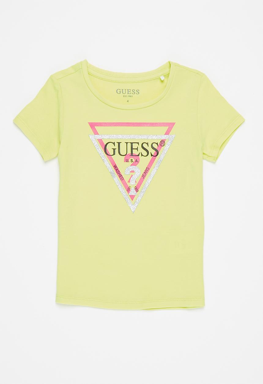 GUESS - Short sleeve tri tee - sunlight