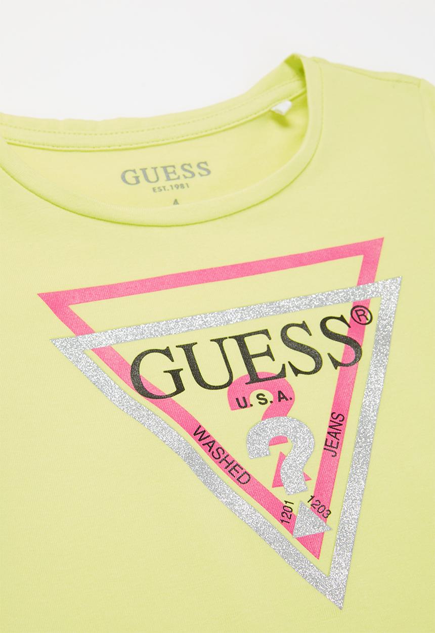 GUESS - Short sleeve tri tee - sunlight