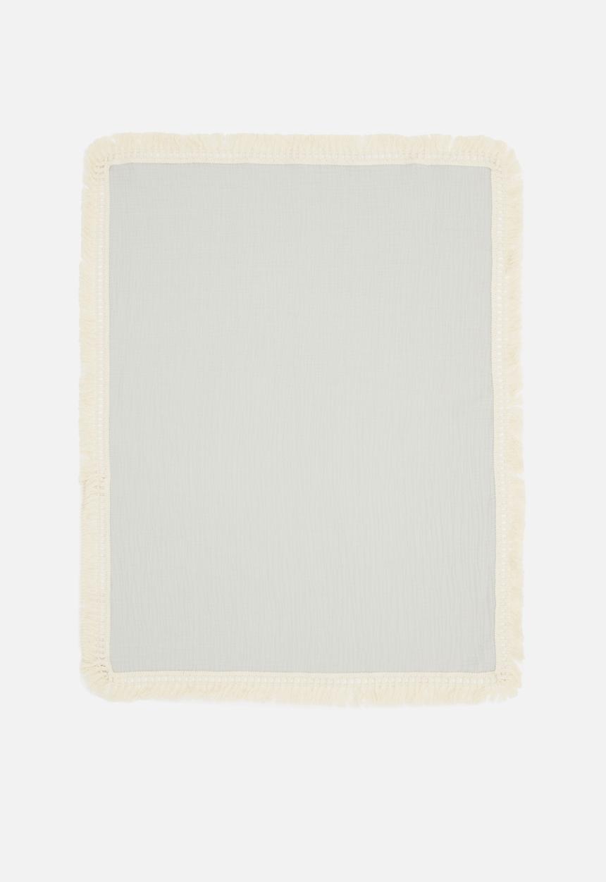 Sixth Floor - Tassel muslin blanket  - grey