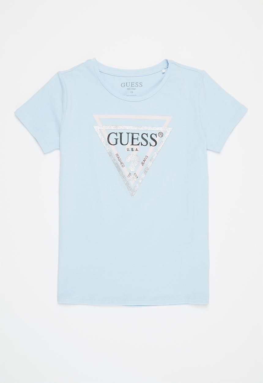 GUESS - Short sleeve tri tee - starlight blue