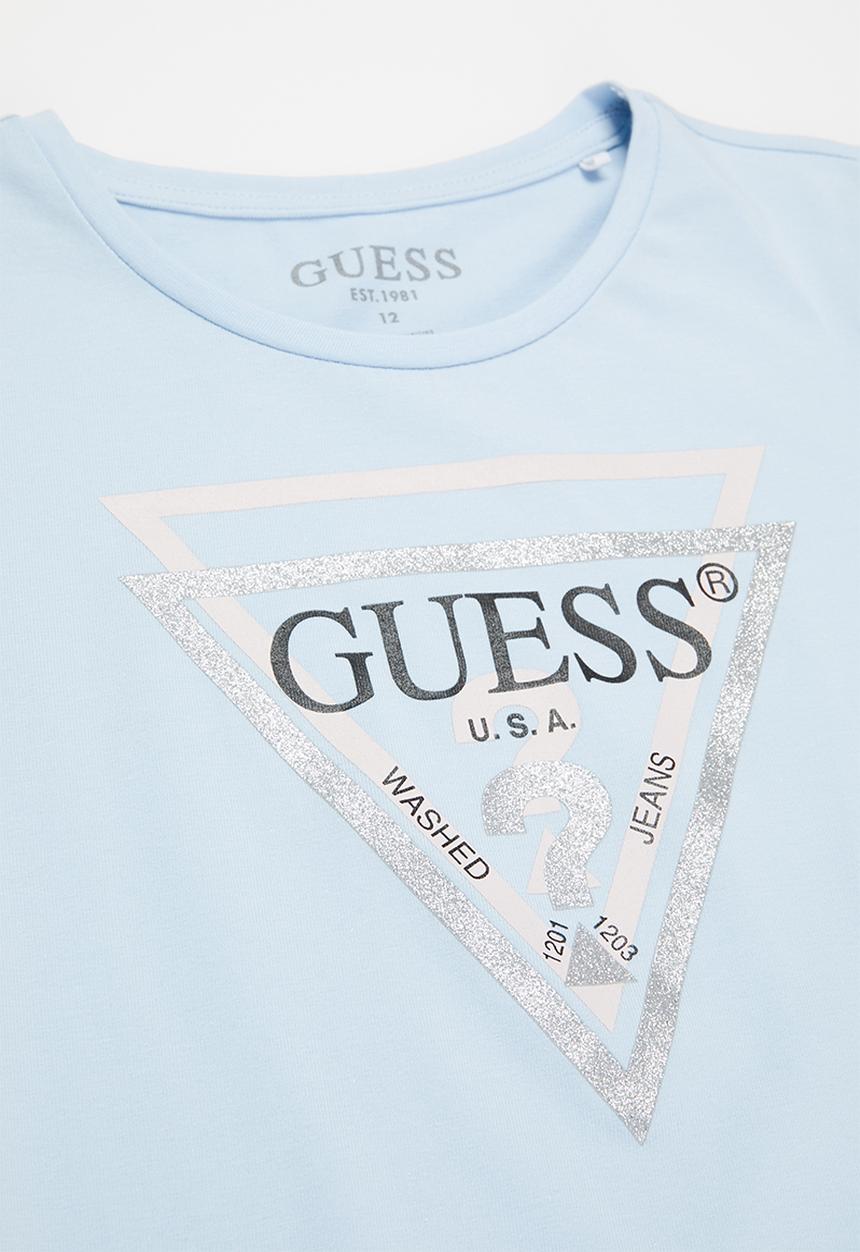 GUESS - Short sleeve tri tee - starlight blue