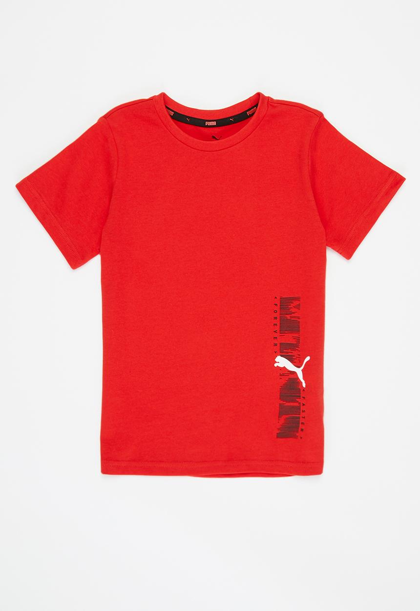 PUMA - Active sport graphic tee b - red