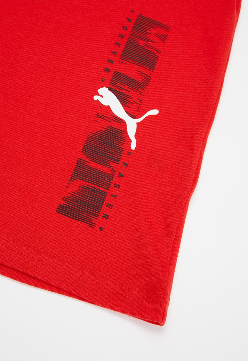 PUMA - Active sport graphic tee b - red
