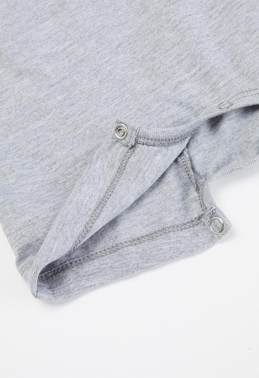 Sticky Fudge - Short sleeve baby grow - grey 