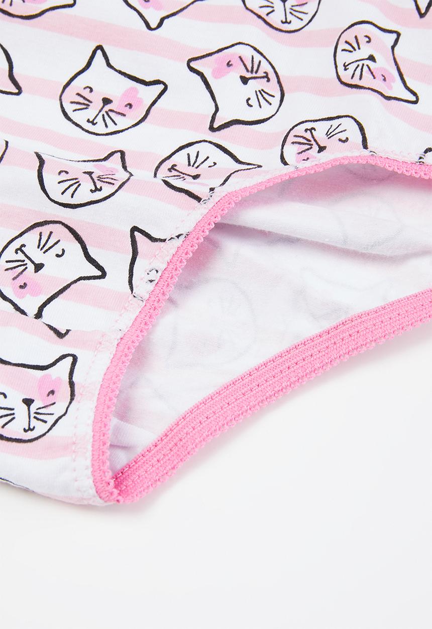 MINOTI - Girls 3pk cat knickers - multi