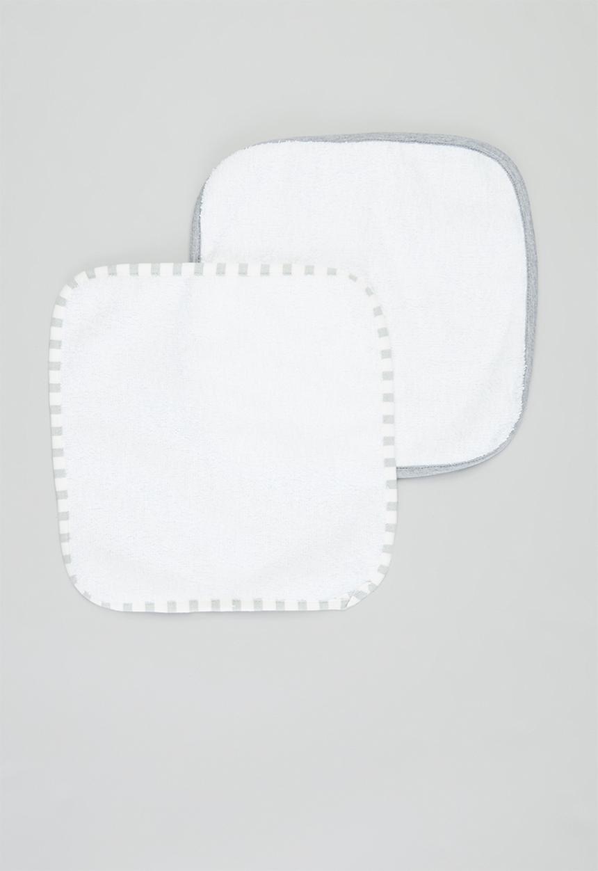 Sticky Fudge - 2 pack face cloth - grey melange