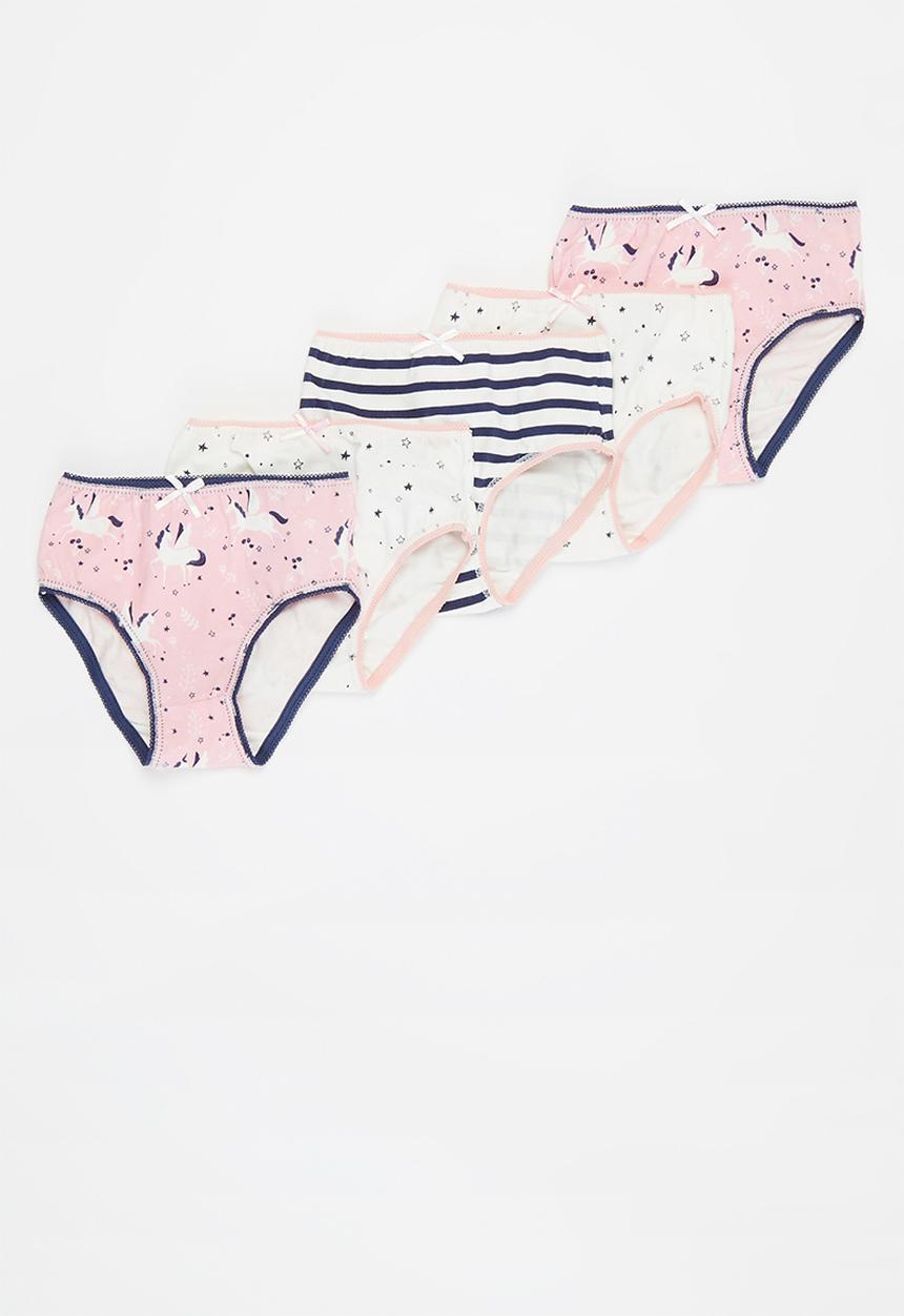 MINOTI - Girls v5 pk unicorn knicker - multi