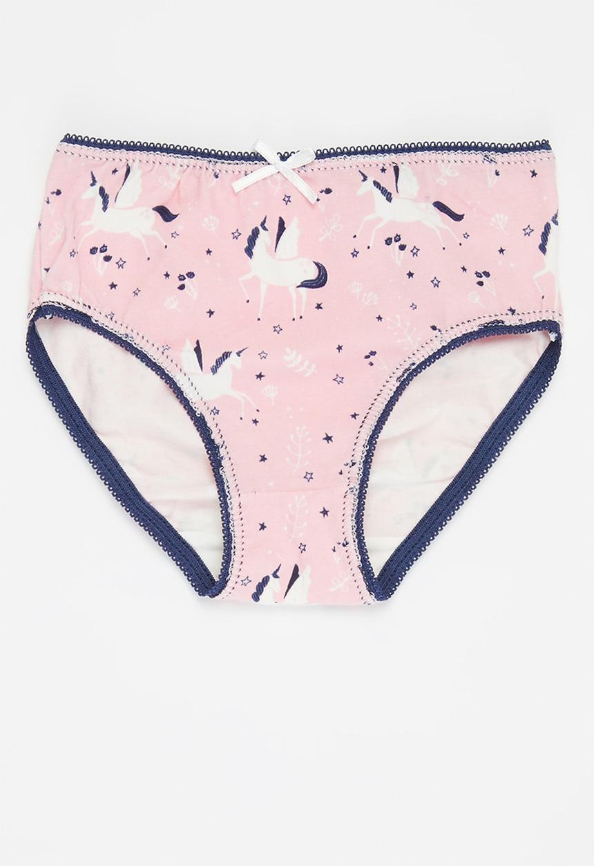MINOTI - Girls v5 pk unicorn knicker - multi