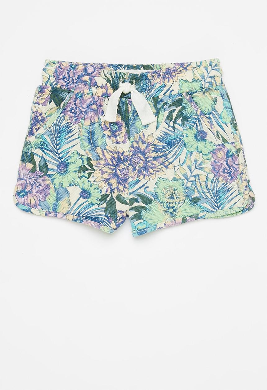 Cotton On - Nina knit short 2 pack multipack - bronte retro/tropical floral