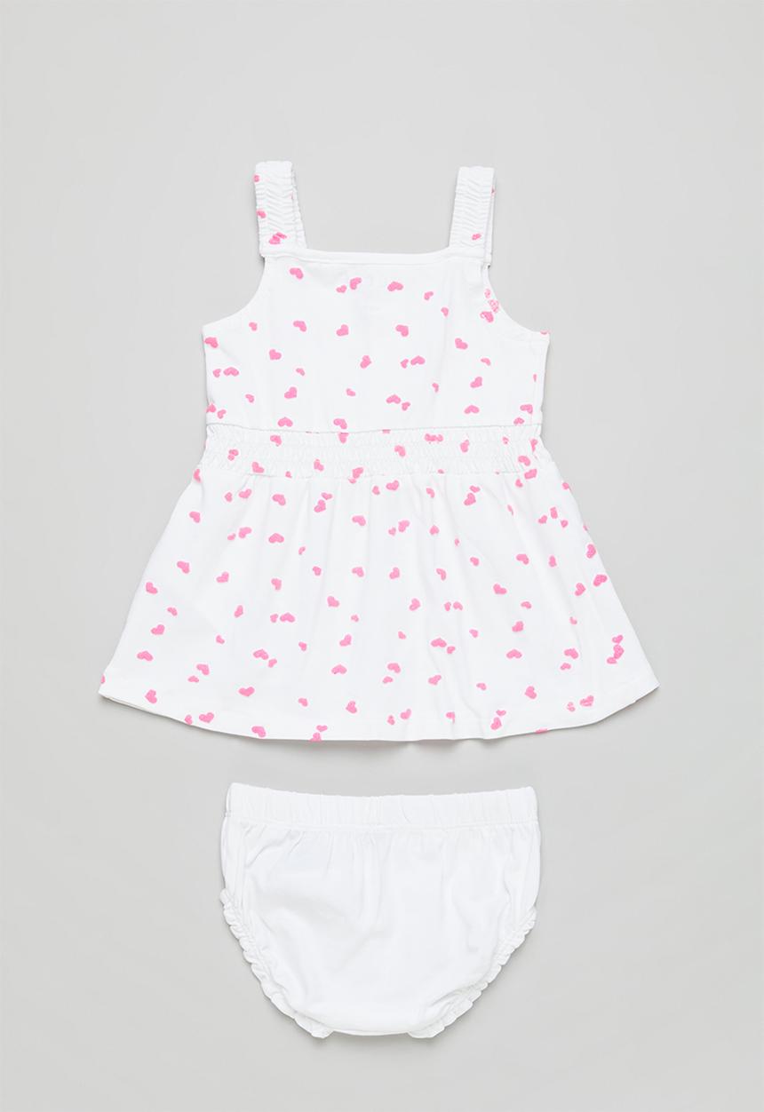 GUESS - Stretch jersey dress & pantie - white