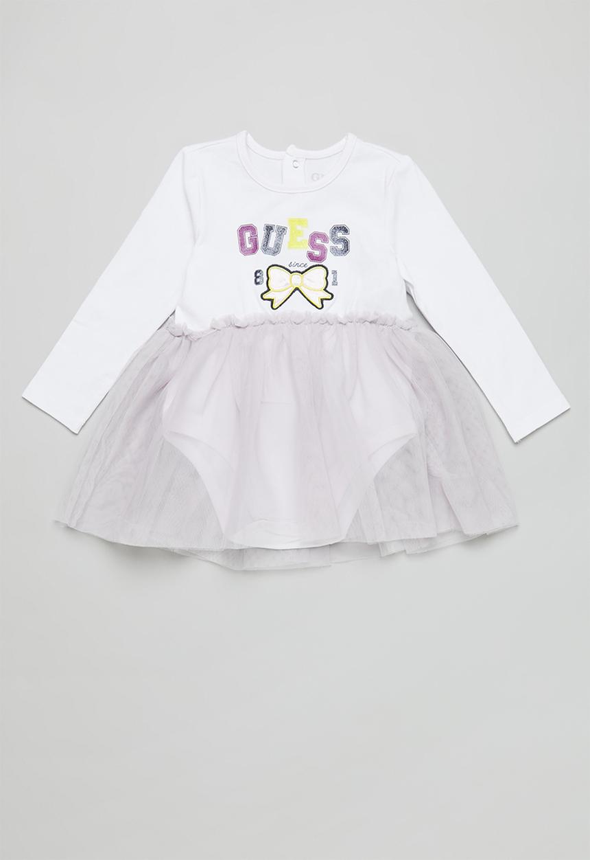 GUESS - Bodysuit dress - white & purple