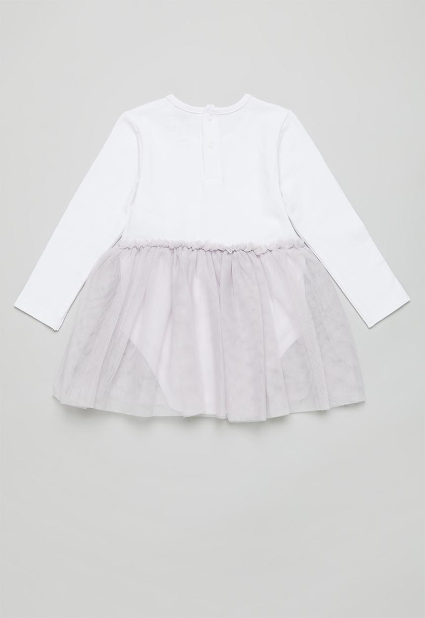 GUESS - Bodysuit dress - white & purple