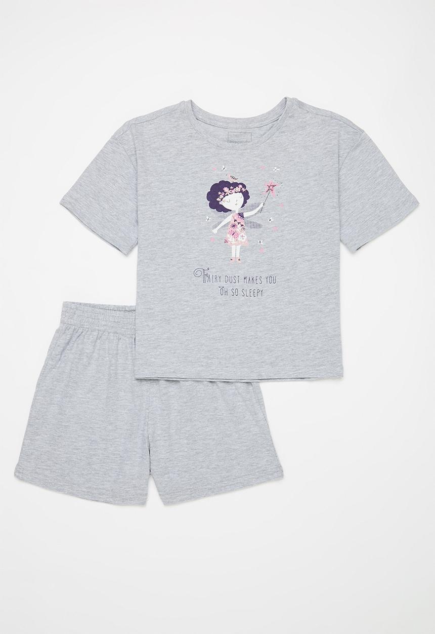 Pop Candy - Printed pj set -grey