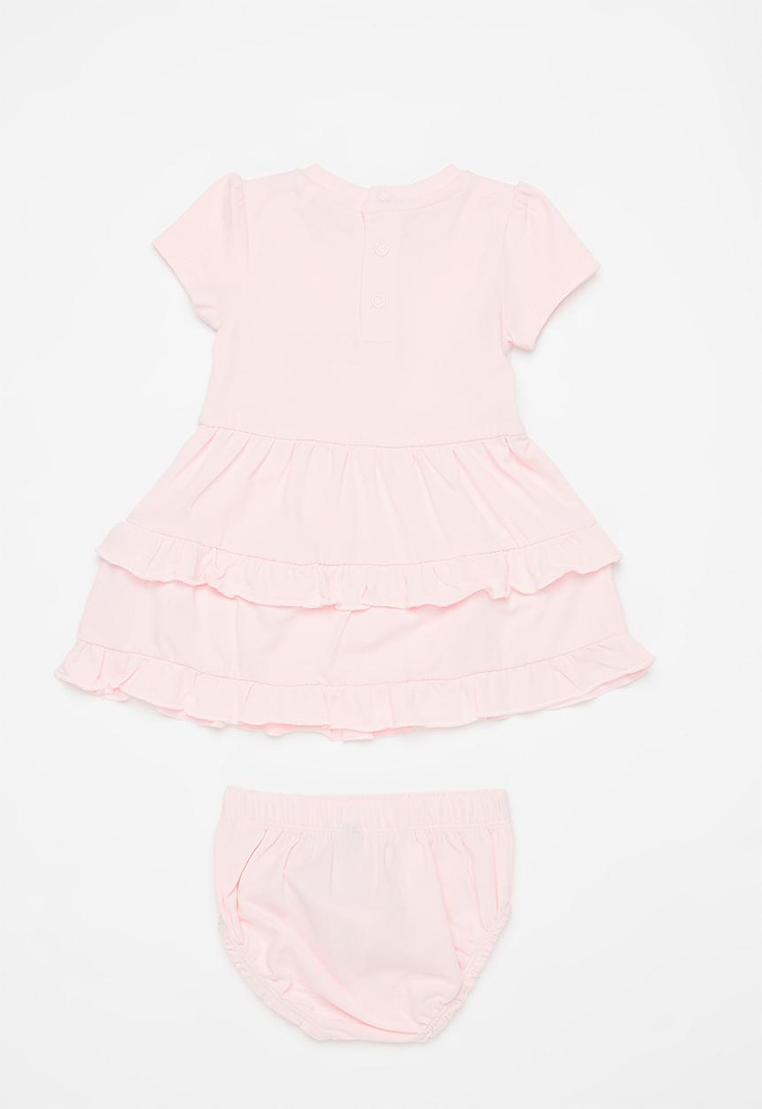 GUESS - Stretch jersey short sleeve dress & pantie - pink