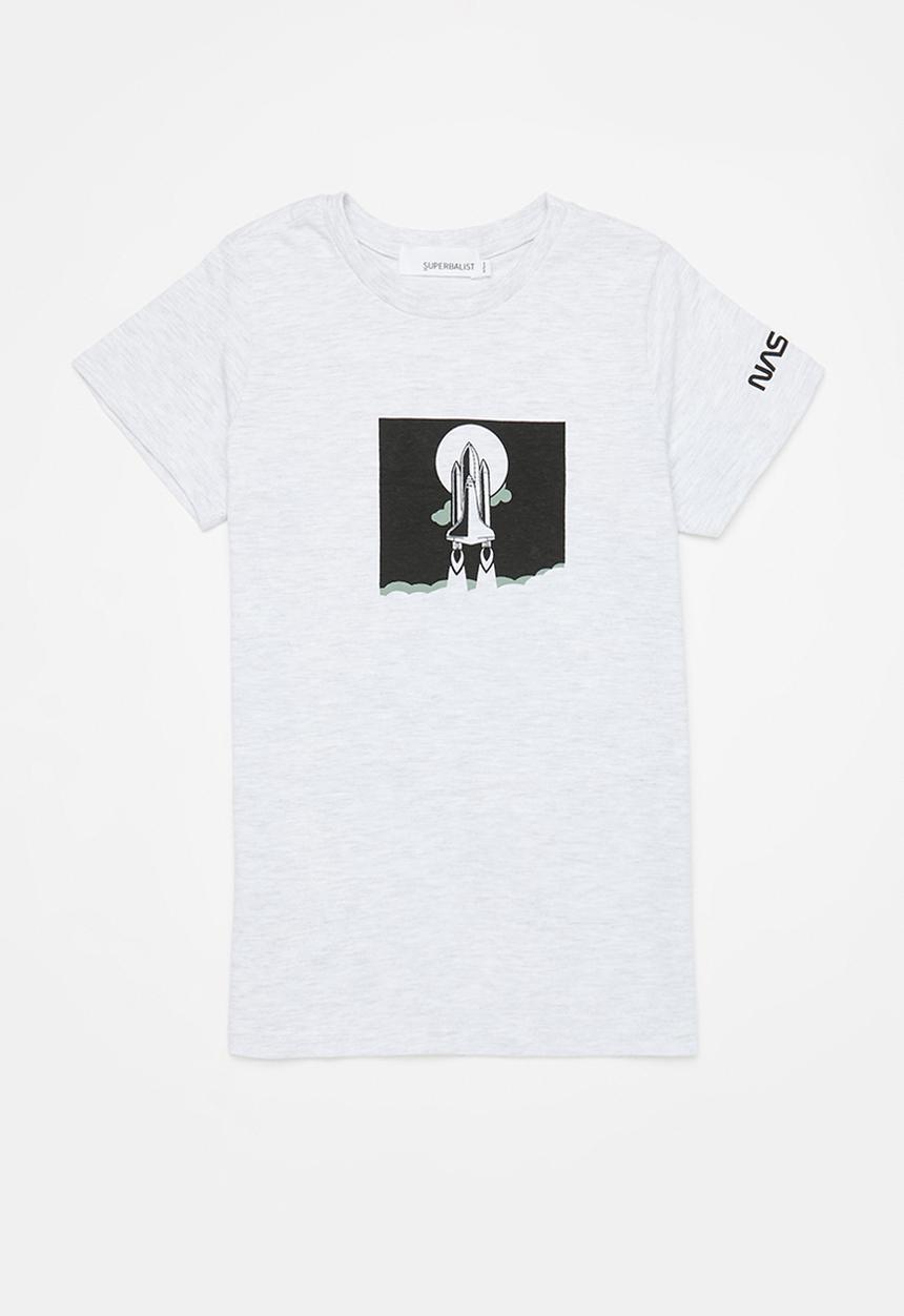 Superbalist - NASA graphic tee - ice melange