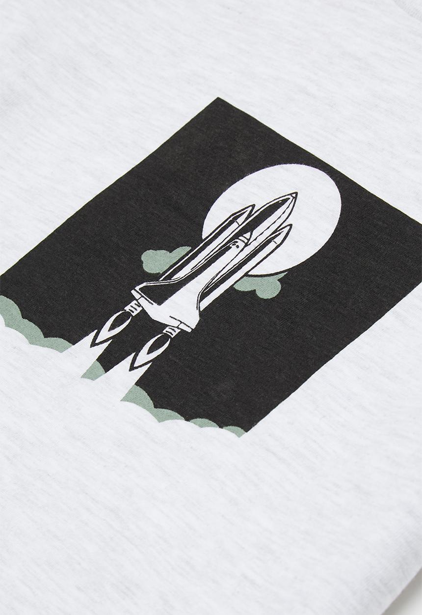 Superbalist - NASA graphic tee - ice melange