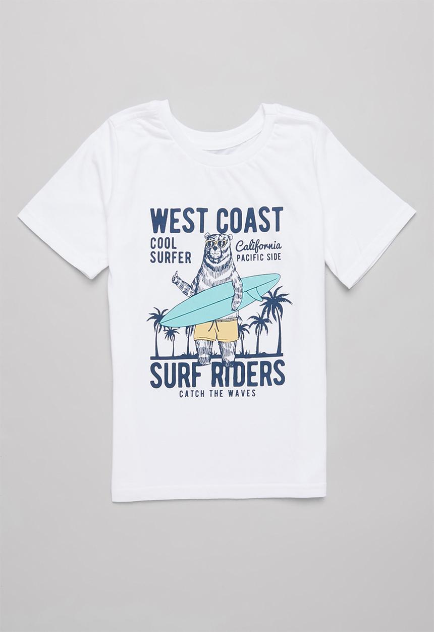 Pop Candy - Boys 2 pack graphic short sleeve T-shirt - white & grey