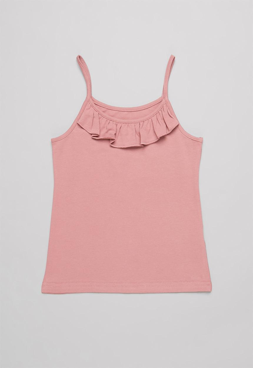 Pop Candy - Girls 2 pack cami - pink & white