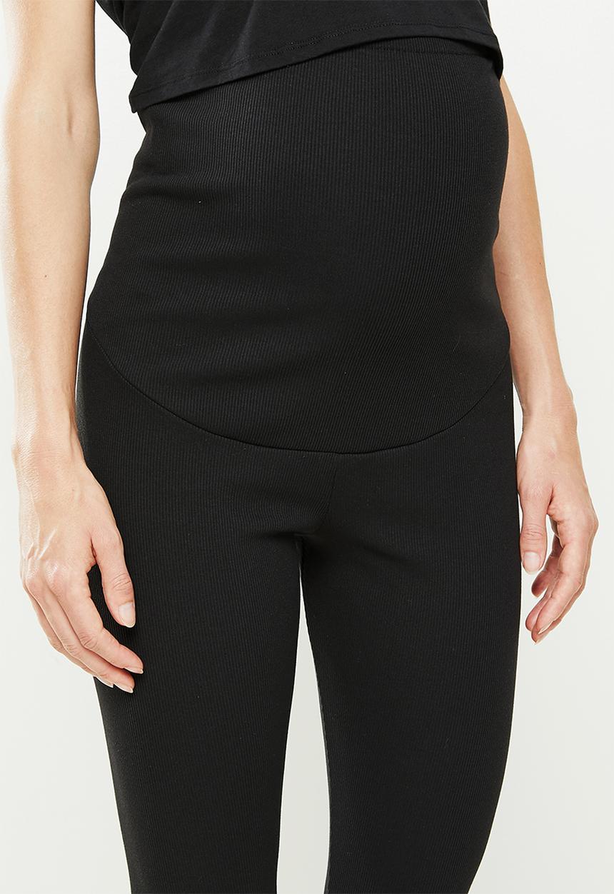Superbalist - Rib tummy band legging - black